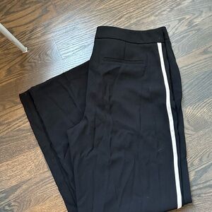 Mango Black and White Dress Jumpsuit with Sleek Stripe